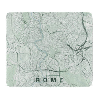 Rom Italien Stadskarta Minimalistisk Design