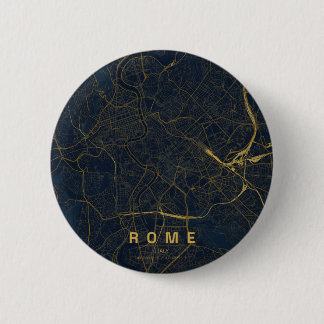 Rom Italien Stadskarta Minimalistisk Design Knapp