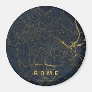 Rom Italien Stadskarta Minimalistisk Design Magnet