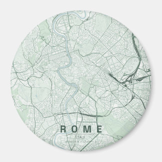 Rom Italien Stadskarta Minimalistisk Design Magnet