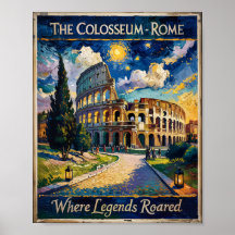 Rom Italien Travel Colosseum Starry Night Van Gogh
