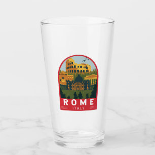 Rom Italien Travel Retro Emblem Glaskopp