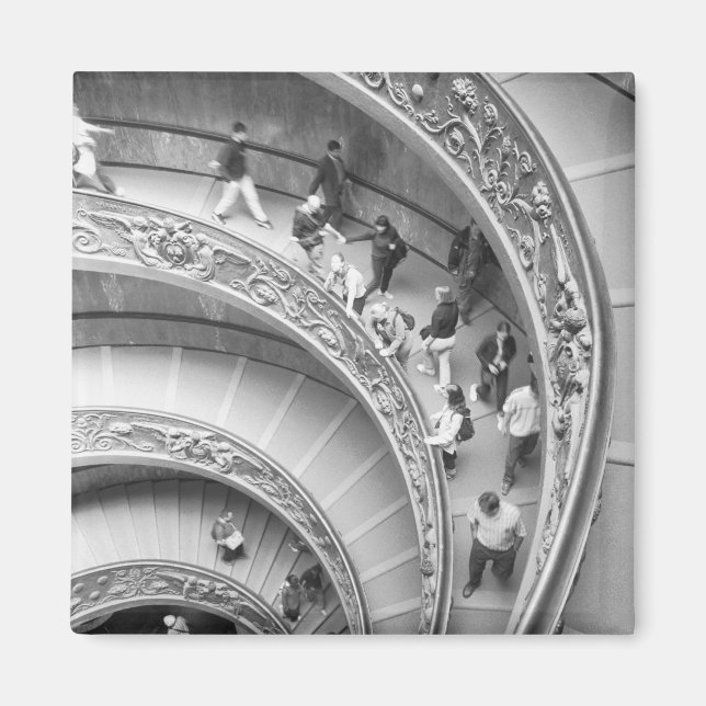 Rom Italien, Vatikanens trappa 3 Magnet (Framsidan)