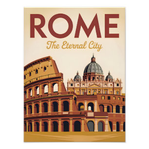 Rom Italien vintage Fototryck