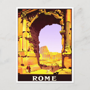 Rom Italien vintage resor Vykort