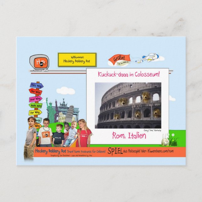 Rom, Italien Vykort (Framsida)