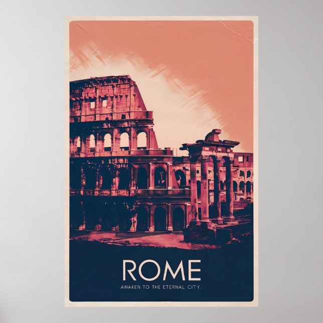 Rom - Kolosseum & Ruins Poster (Framsidan)