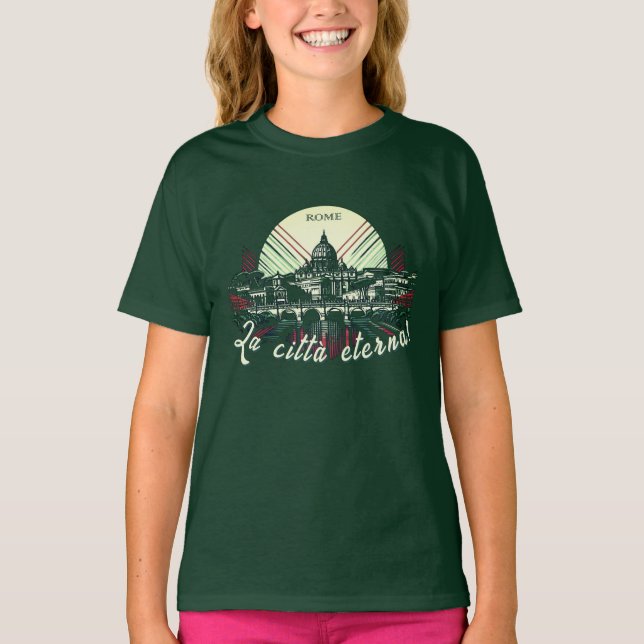 Rom La città eterna! Italien Europa T-Shirt (Framsida)