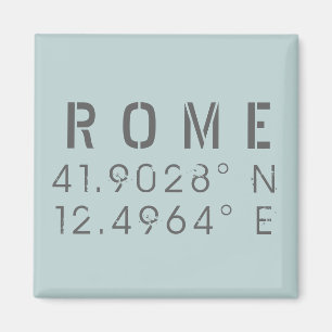 Rom Latitude och longitud Magnet