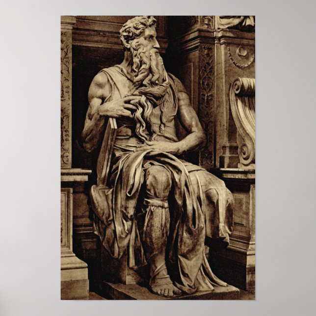 Rom, Michelangelo, Moses Poster (Framsidan)