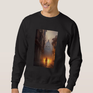 Rom Mörk Akademisk Fantasy Gotisk Lång Ärmad Tröja