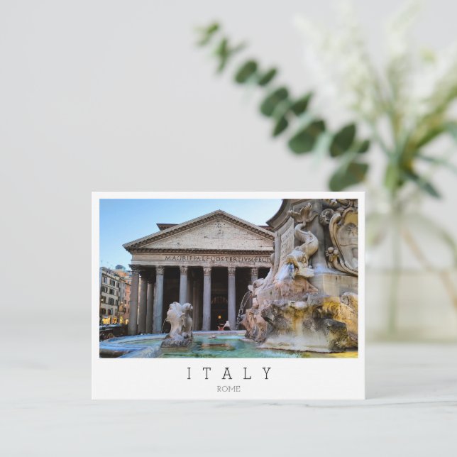 Rom, Pantheon, Italien Vykort (Stående Fram)