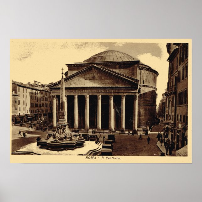 Rom, Pantheon Poster (Framsidan)