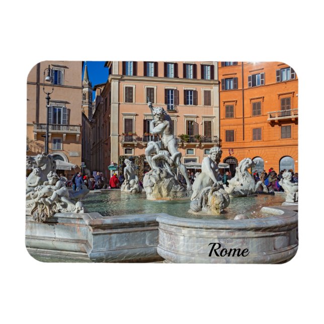 Rom Piazza Navona Magnet (Horisontell)