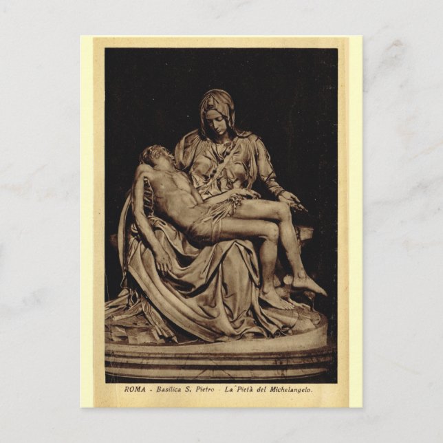 Rom, Pietà, av Michelangelo Vykort (Framsida)