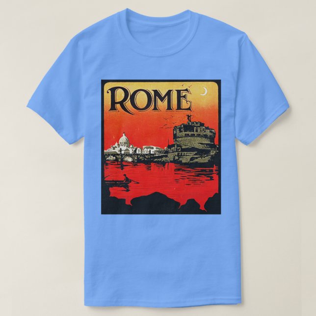 Rom Retro 80-talets reseturist Souvenir T Shirt (Design framsida)