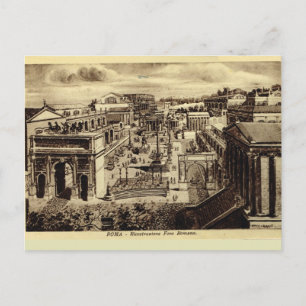 Rom, Roman Forum, konstnärens intryck Vykort