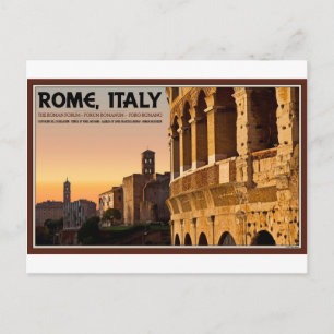 Rom - Roman Forum Sunset Vykort