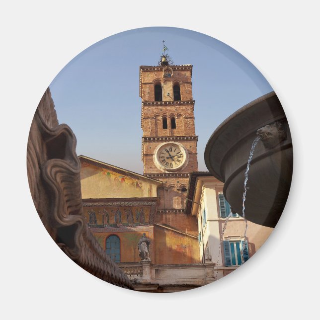 Rom - Santa Maria i Trastevere Magnet (Framsidan)