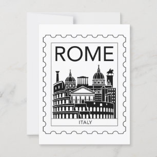 Rom Souvenir Italien Postage Frimärke Vykort