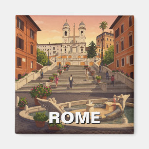 Rom Spanska steg Italien Travel Magnet