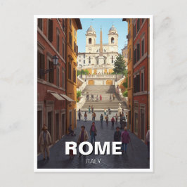 Rom Spanska steg Italien Travel Vykort