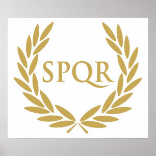 Rom SPQR Roman Senate Seal Poster
