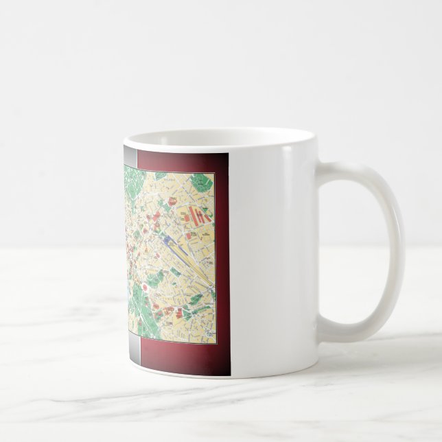 Rom Stadskarta Kaffemugg (Höger)