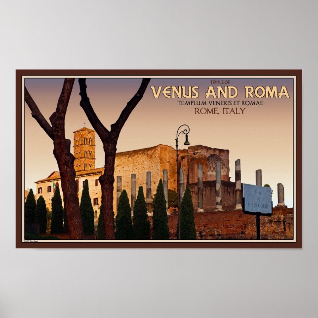 Rom - Temple of Venus and Roma Poster (Framsidan)