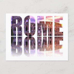 Rom text souvenir vykort