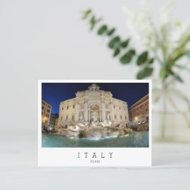 Rom, Trevi Fontän, Italien Vykort