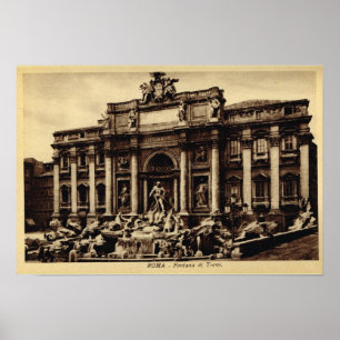 Rom Trevi fontän Poster