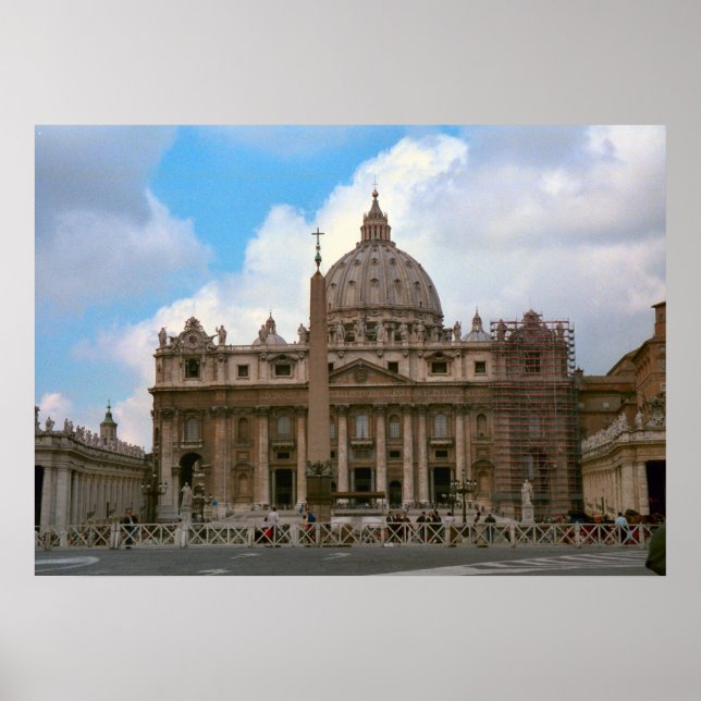 Rom, Vatikanen, St Peter's Basilica Poster (Framsidan)