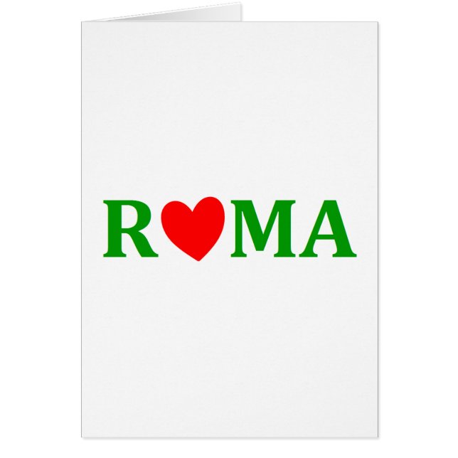 Rom ville éternelle hälsningskort (Framsidan)