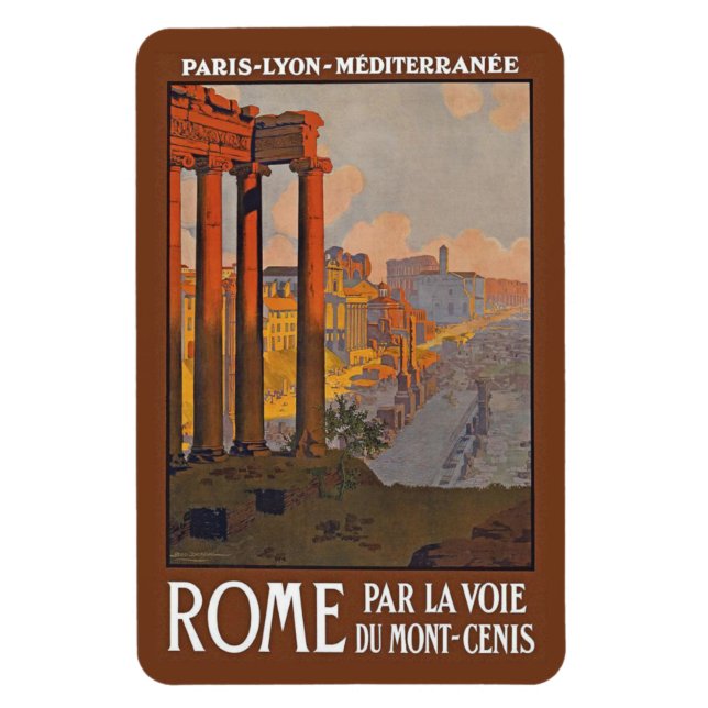 Rom Vintage Reise Magnet (Vertikal)