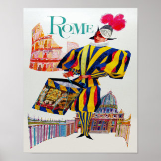Rom Vintage resor Poster