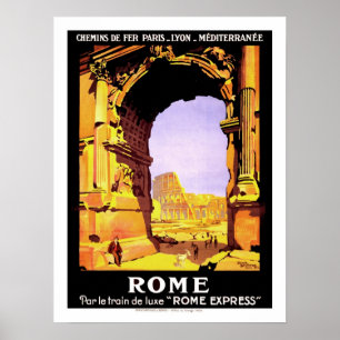 Rom Vintage resor Poster