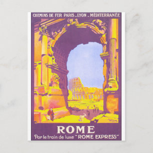 Rom Vintage resor Poster Vykort