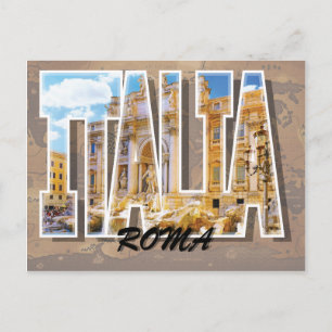 Rom, vykort för Italien