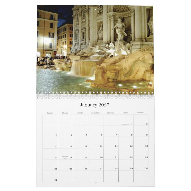 Roma 2009 kalender (Jan 2027)