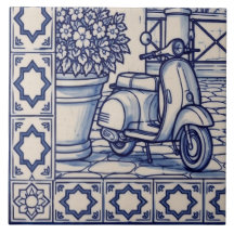 Roma Azulejo Muralplatta 5 av 6 Nere till vänster