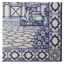 Roma Azulejo Muralplatta 6 av 6 Nere till höger