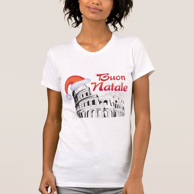 Roma Buon Natale T-shirt (Framsida)