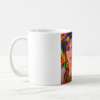 Roma Chai Roma Girl Multi-Colour A.I. Art Mugg