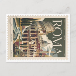 Roma Classica Vintage Stämpel Vykort