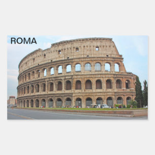 Roma coliseum rektangulärt klistermärke