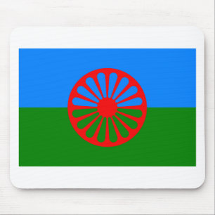 Roma flagga (den Romani flagga) Musmatta