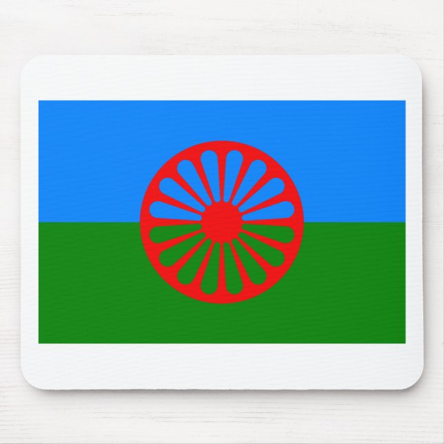 Roma flagga (den Romani flagga) Musmatta (Framsidan)
