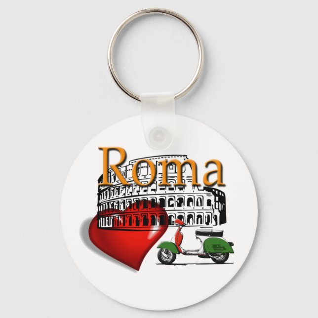 Roma in my Heart Nyckelring (Framsida)