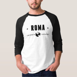 Roma Koordinater med Glob och Stjärnor T Shirt